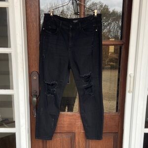 Judy Blue Boyfriend Fit Jeans. Black. Size 20W